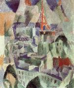 Delaunay, Robert The Window towards to City oil